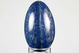 Polished Lapis Lazuli Egg - Pakistan #194513-1